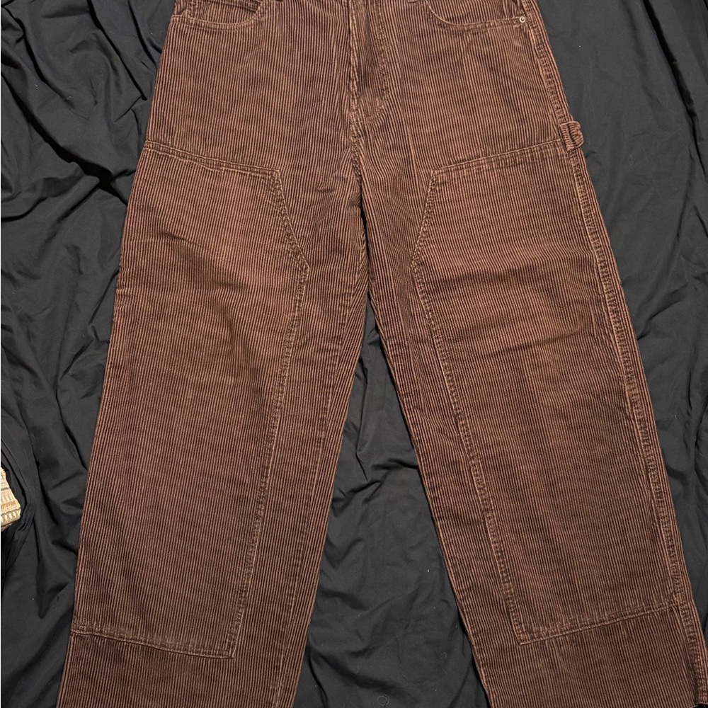 No Boundaries Men's Dark Brown Corduroy Pants